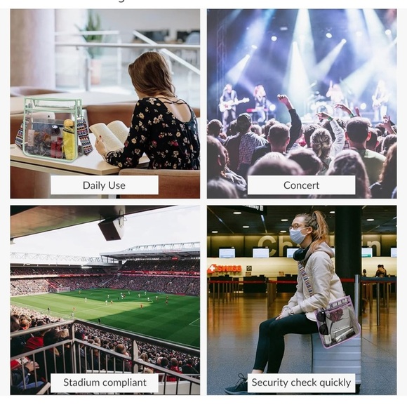 🆕 Stadium Approved Clear CrossBody Bag - Picture 6 of 11